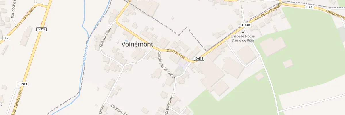Plan du 5 Gr Grande Rue à Voinémont