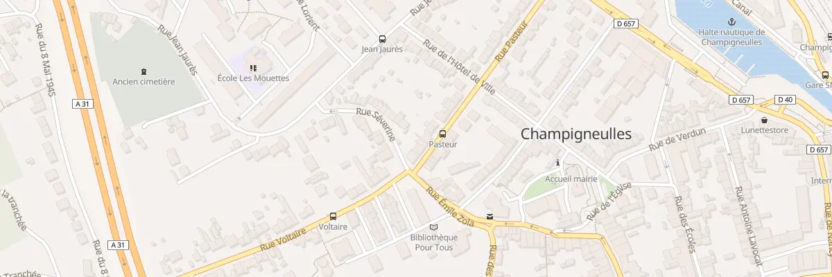 Plan du 44 Rue Pasteur à Champigneulles