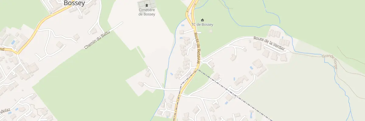 Plan du 226 Rte de Bellevue à Bossey
