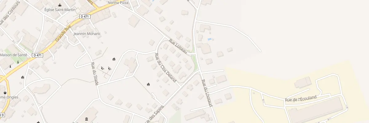 Plan du 12 Rue Loiseau à Frasne