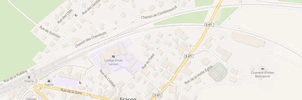 Plan du 16 Rue du Patet à Frasne