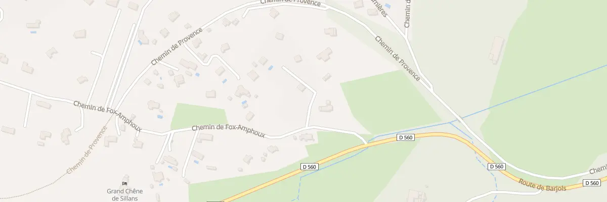 Plan du 5000 Che de Fox Amphoux à Sillans-la-Cascade
