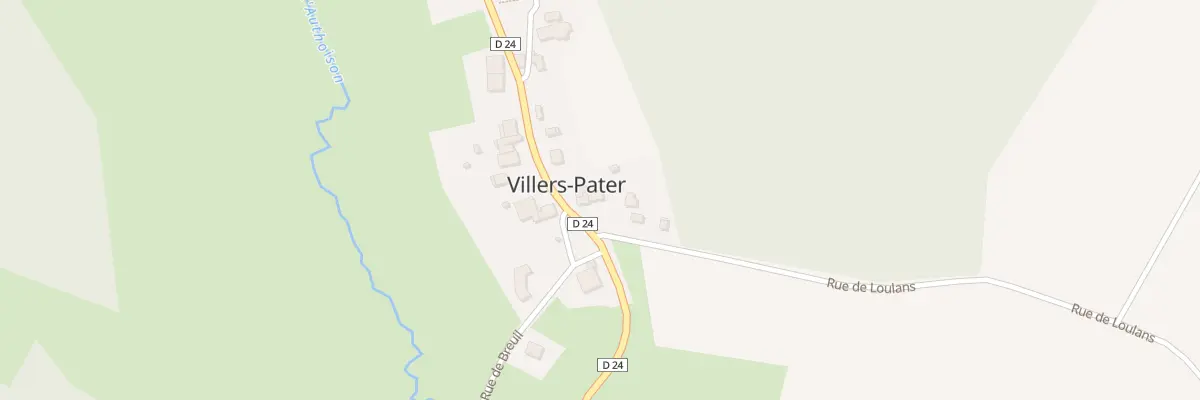 Plan du 1 Rue de Loulans à Villers-Pater