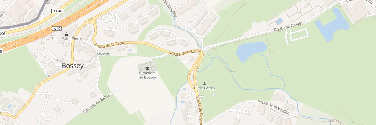 Plan du 34 Rte de Bellevue à Bossey