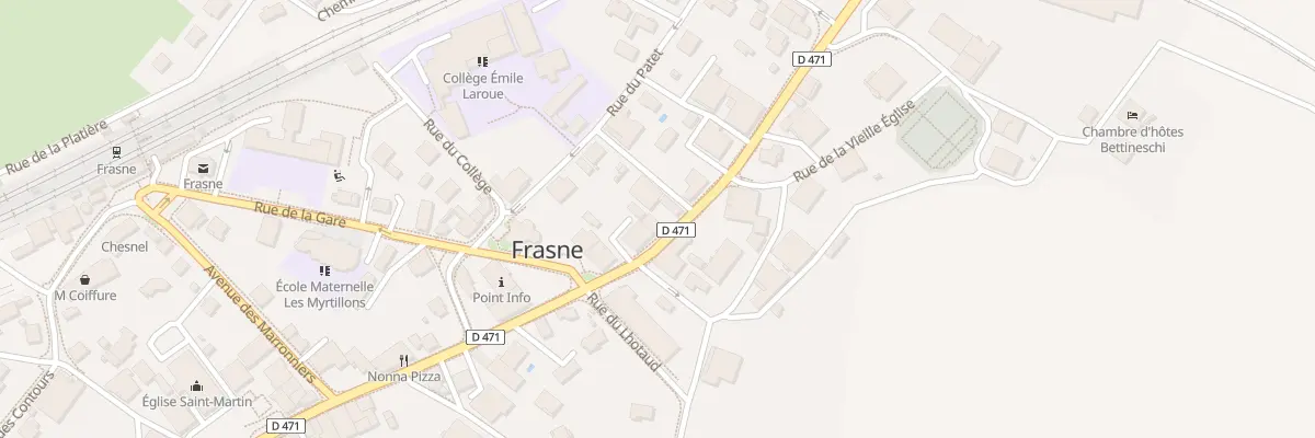 Plan du 34 Gr Grande Rue à Frasne