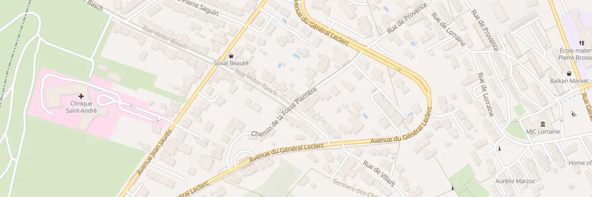 Plan du 14 Rue Victor Basch à Vandœuvre-lès-Nancy