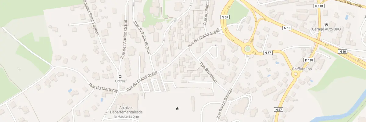 Plan du 8 Rue du Grand Grésil à Vesoul