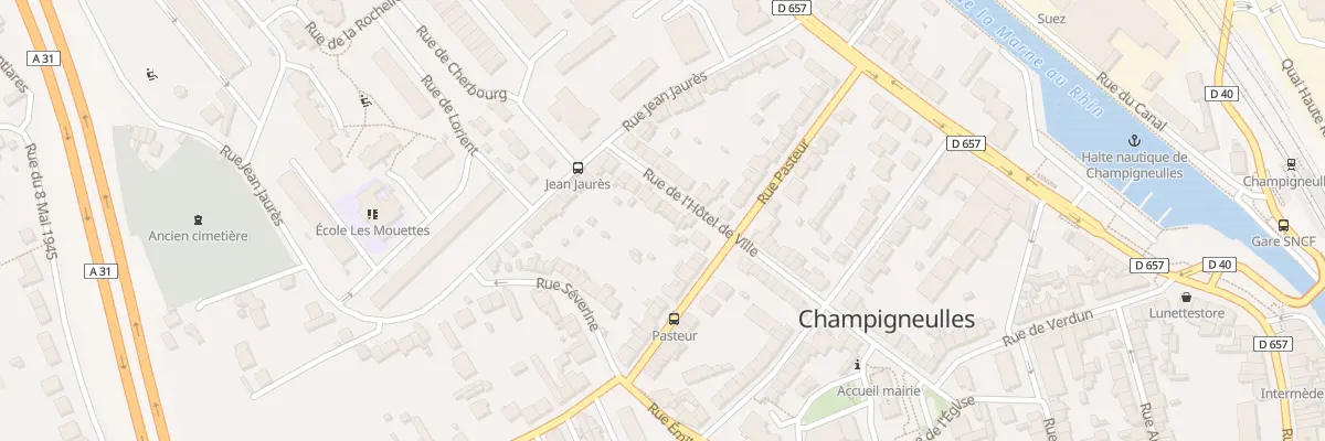 Plan du 31 Rue de l’Hôtel de Ville à Champigneulles