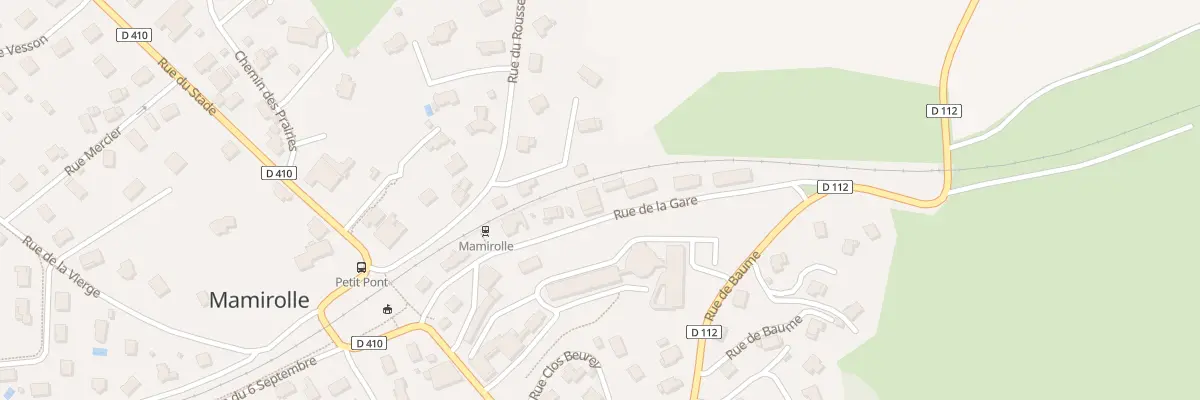 Plan du 45 Rue de la Gare à Mamirolle