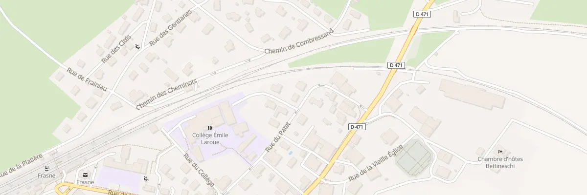 Plan du 10 Rue du Patet à Frasne