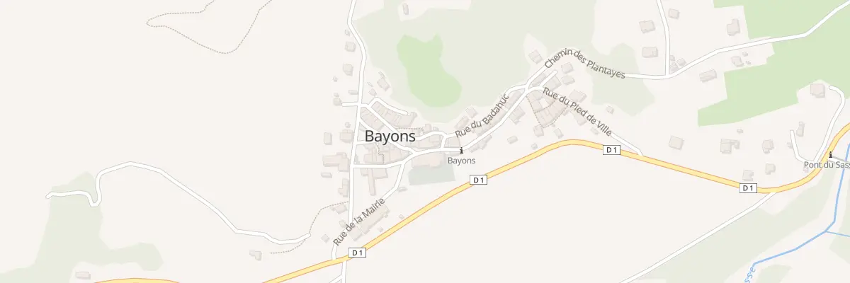 Plan du 5 Rue Grande à Bayons