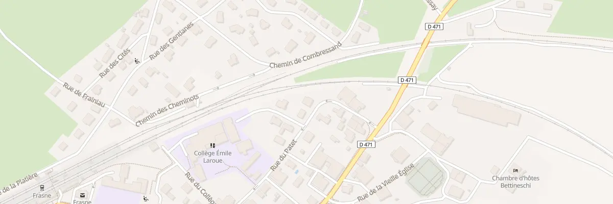 Plan du 8 Rue du Patet à Frasne