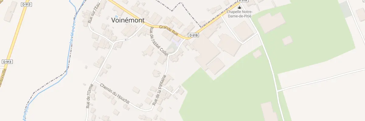 Plan du 9 Rue de l’Eglise à Voinémont
