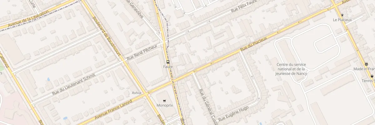Plan du 96 Rue du Placieux à Nancy