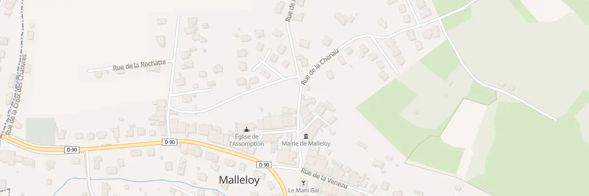 Plan du 2 Rue de l’Église à Malleloy