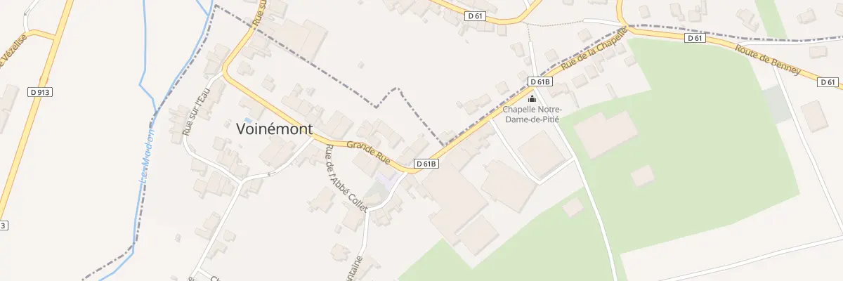Plan du 3 Rue de la Chapelle à Voinémont