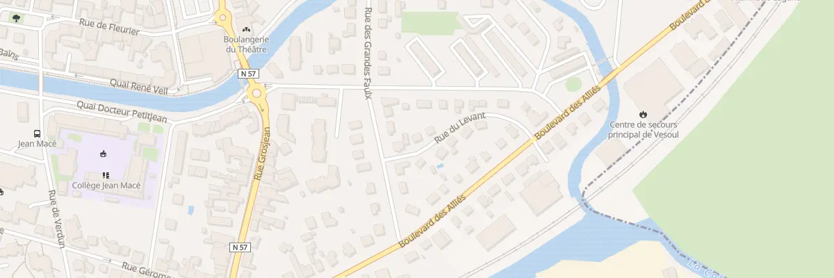 Plan du 16 Rue du Levant à Vesoul