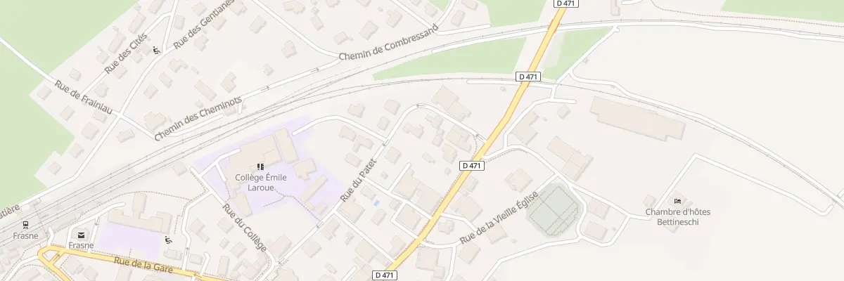 Plan du 9 Rue du Patet à Frasne