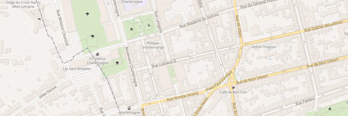 Plan du 36 Rue Lothaire II à Nancy