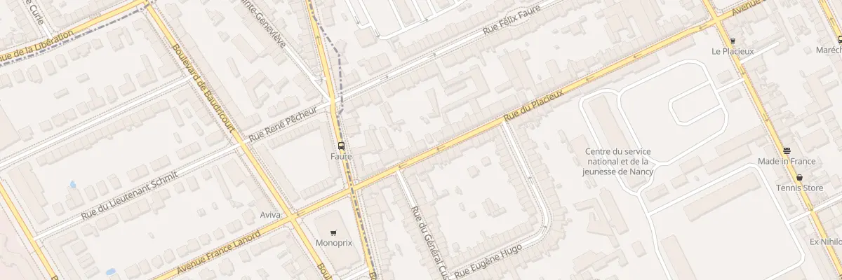Plan du 84 Rue du Placieux à Nancy