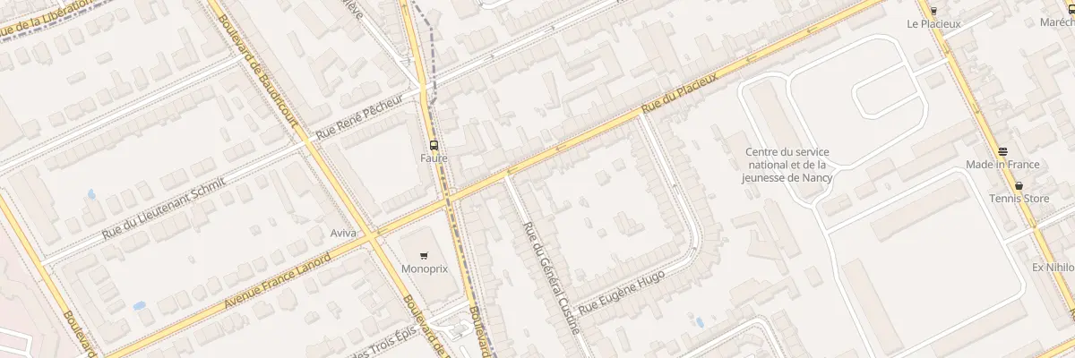 Plan du 39 Rue du Placieux à Nancy