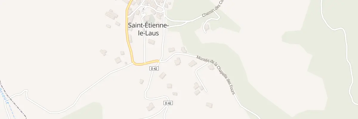 Plan du 109 Mte de la Chapelle des Fours à Saint-Étienne-le-Laus