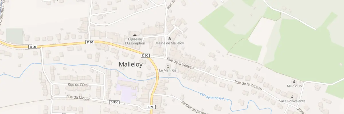 Plan du 1 Rue de Venezu à Malleloy