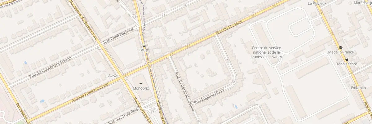 Plan du 37 Rue du Placieux à Nancy