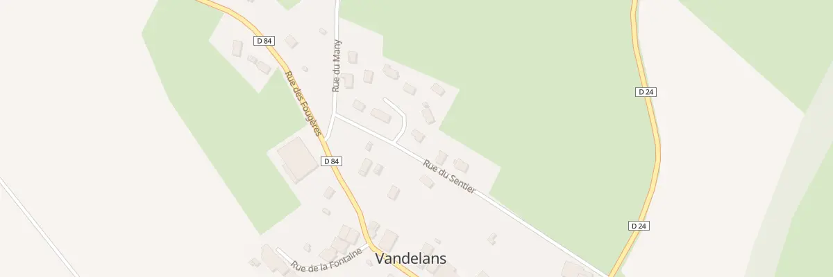 Plan du 2 Imp du Sentier à Vandelans