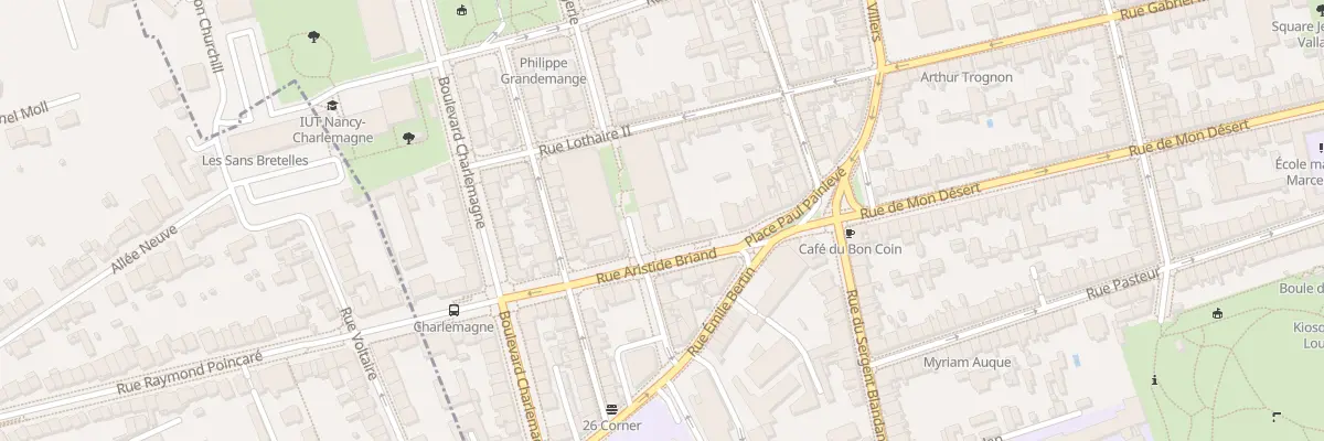 Plan du 14 Rue Aristide Briand à Nancy