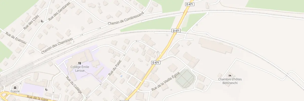 Plan du 3 Rue du Patet à Frasne