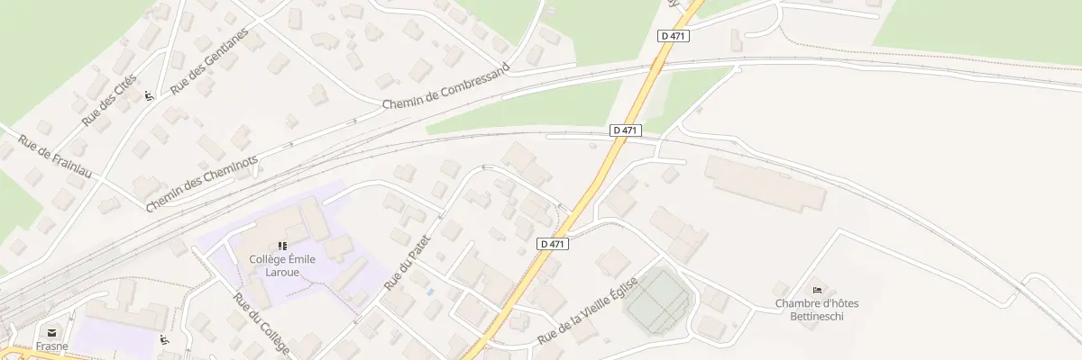 Plan du 4 Rue du Patet à Frasne