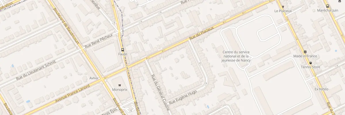 Plan du 27 Rue du Placieux à Nancy