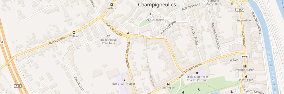 Plan du 54 Rue Emile Zola à Champigneulles