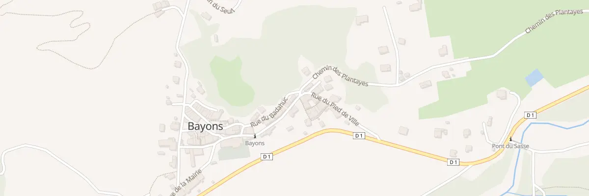 Plan du 21 Rue Grande à Bayons