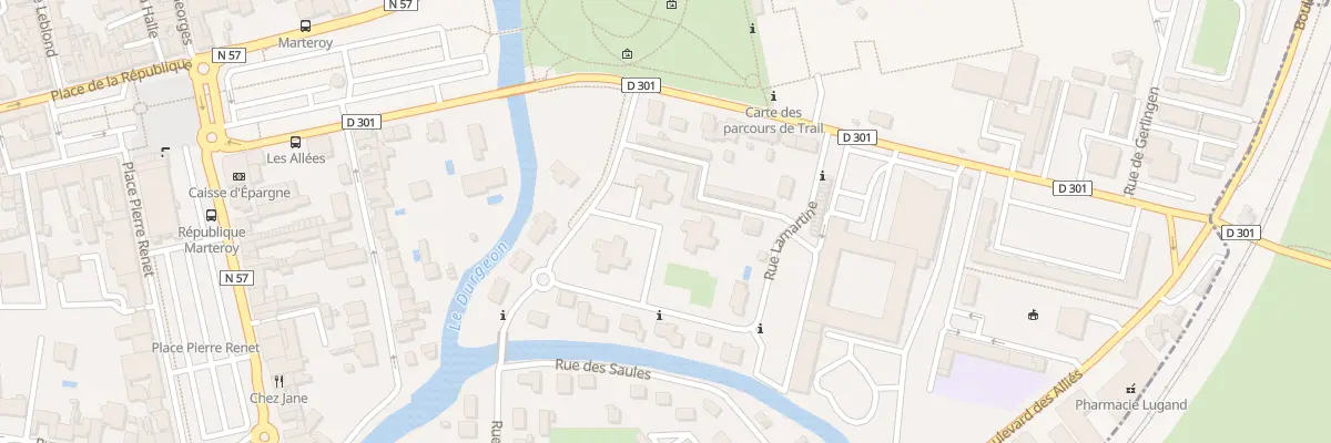 Plan du 1 Rue Lamartine à Vesoul