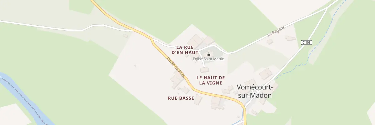 Plan du 2 Pl de l’Eglise à Vomécourt-sur-Madon