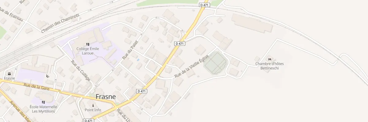 Plan du 19 Rue de la Vieille Eglise à Frasne