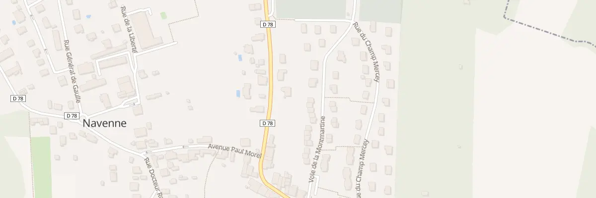 Plan du 14 Voie de la Montmartine à Navenne
