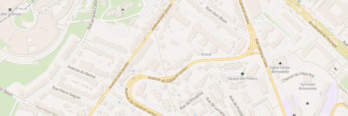 Plan du 91 Av General Leclerc à Vandœuvre-lès-Nancy
