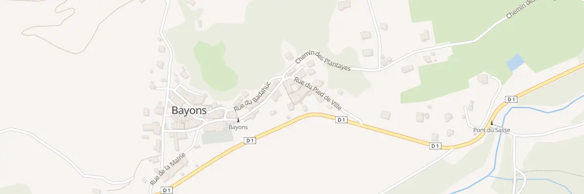 Plan du 5055 Le Village à Bayons