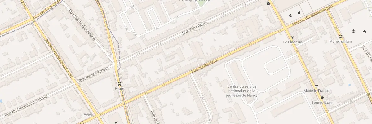 Plan du 66 Rue du Placieux à Nancy