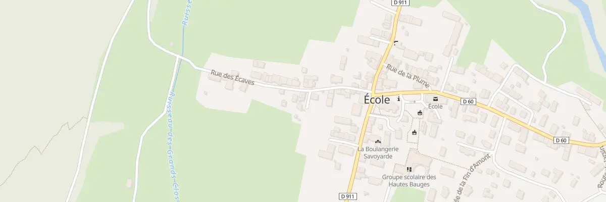 Plan du 5014 Chef Lieu à École