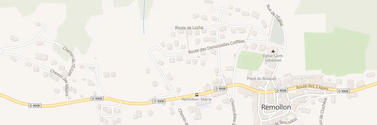 Plan du 5157A Rte des Demoiselles Coiffees à Remollon