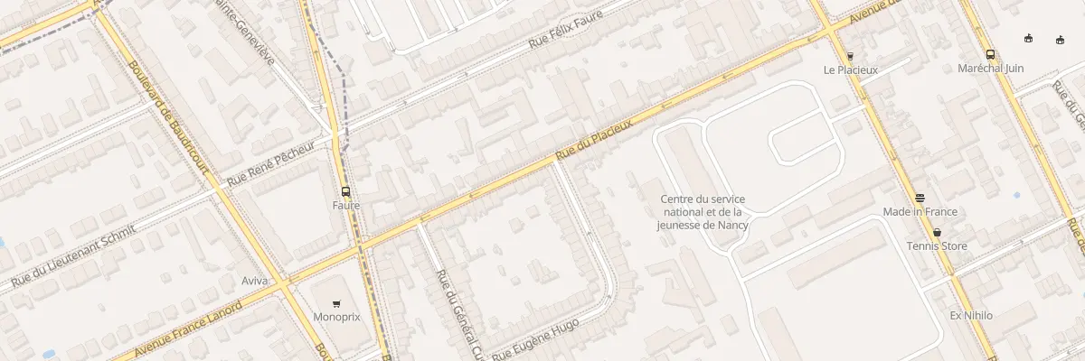 Plan du 15 Rue du Placieux à Nancy