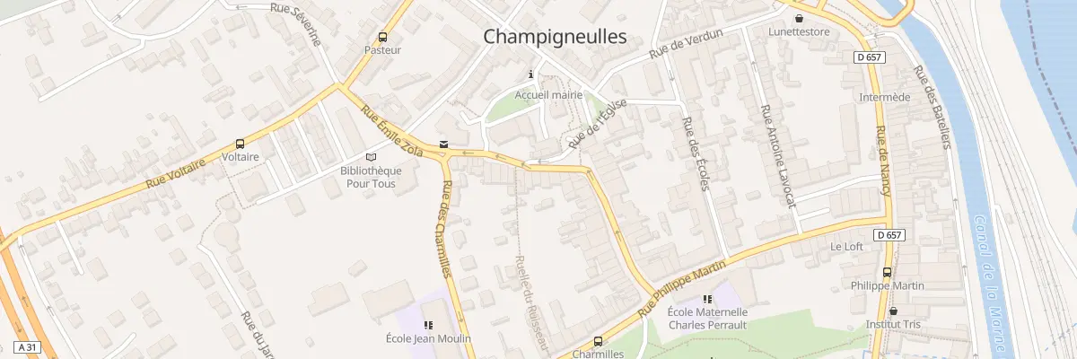 Plan du 46 Rue Emile Zola à Champigneulles