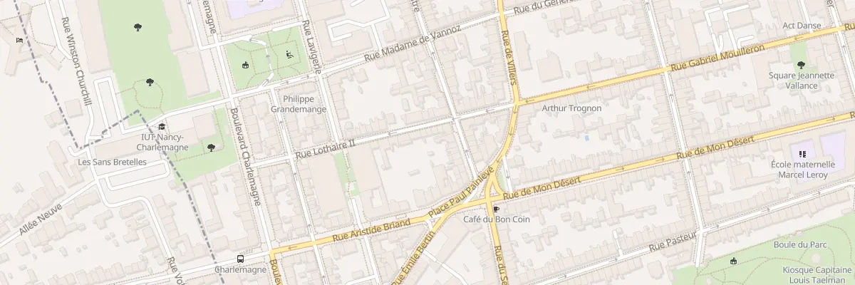 Plan du 15 Rue Lothaire II à Nancy