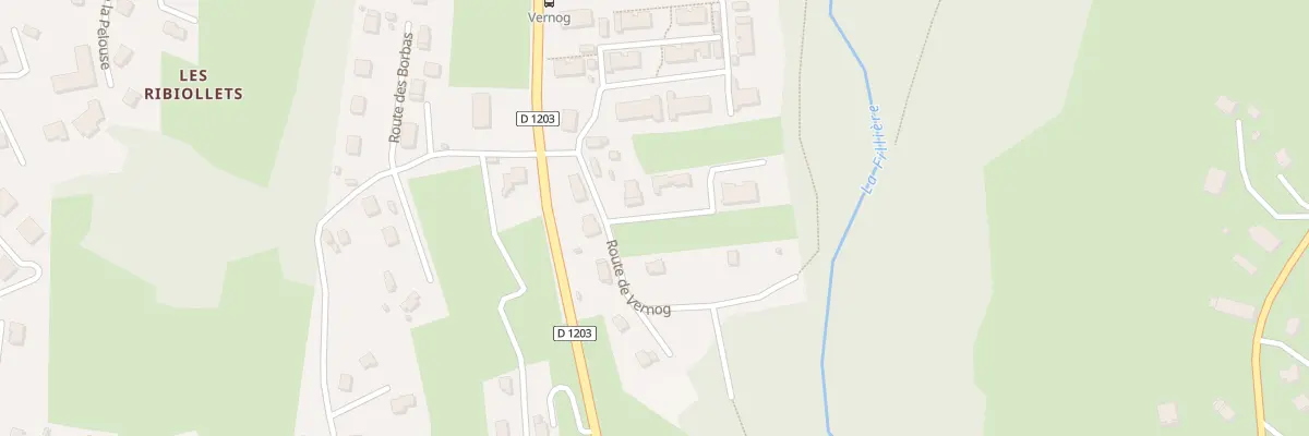 Plan du 77 Rte du Vernog à Fillière