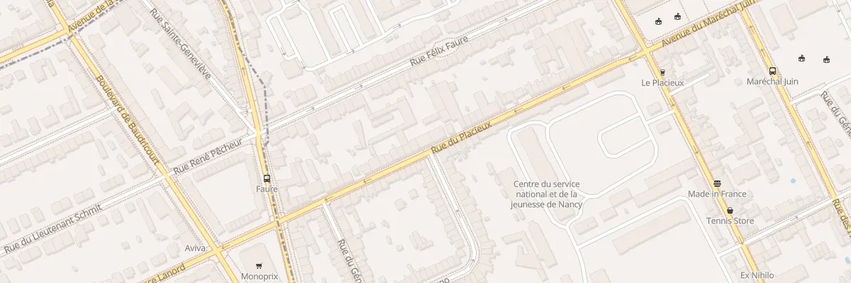 Plan du 64 Rue du Placieux à Nancy