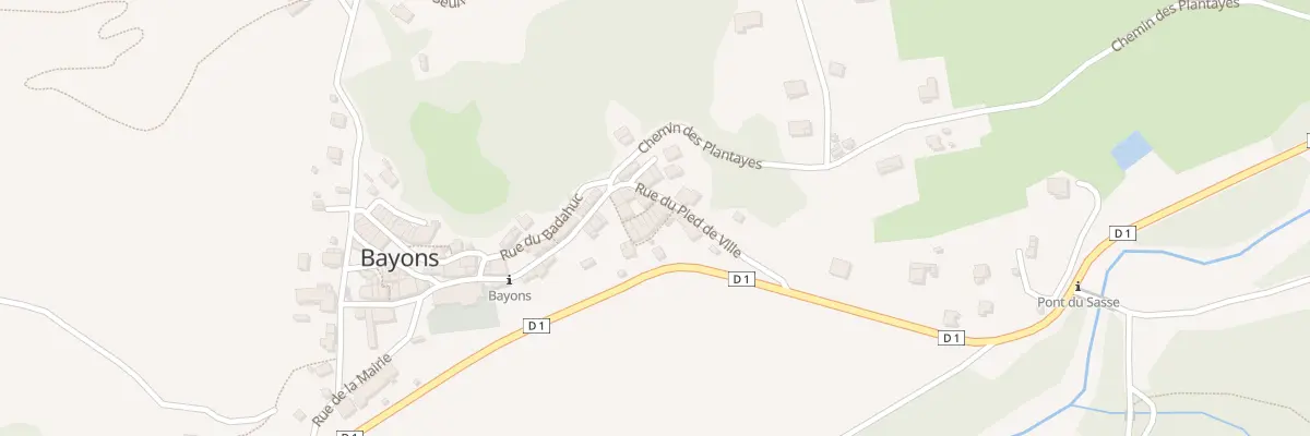Plan du 5057A Le Village à Bayons